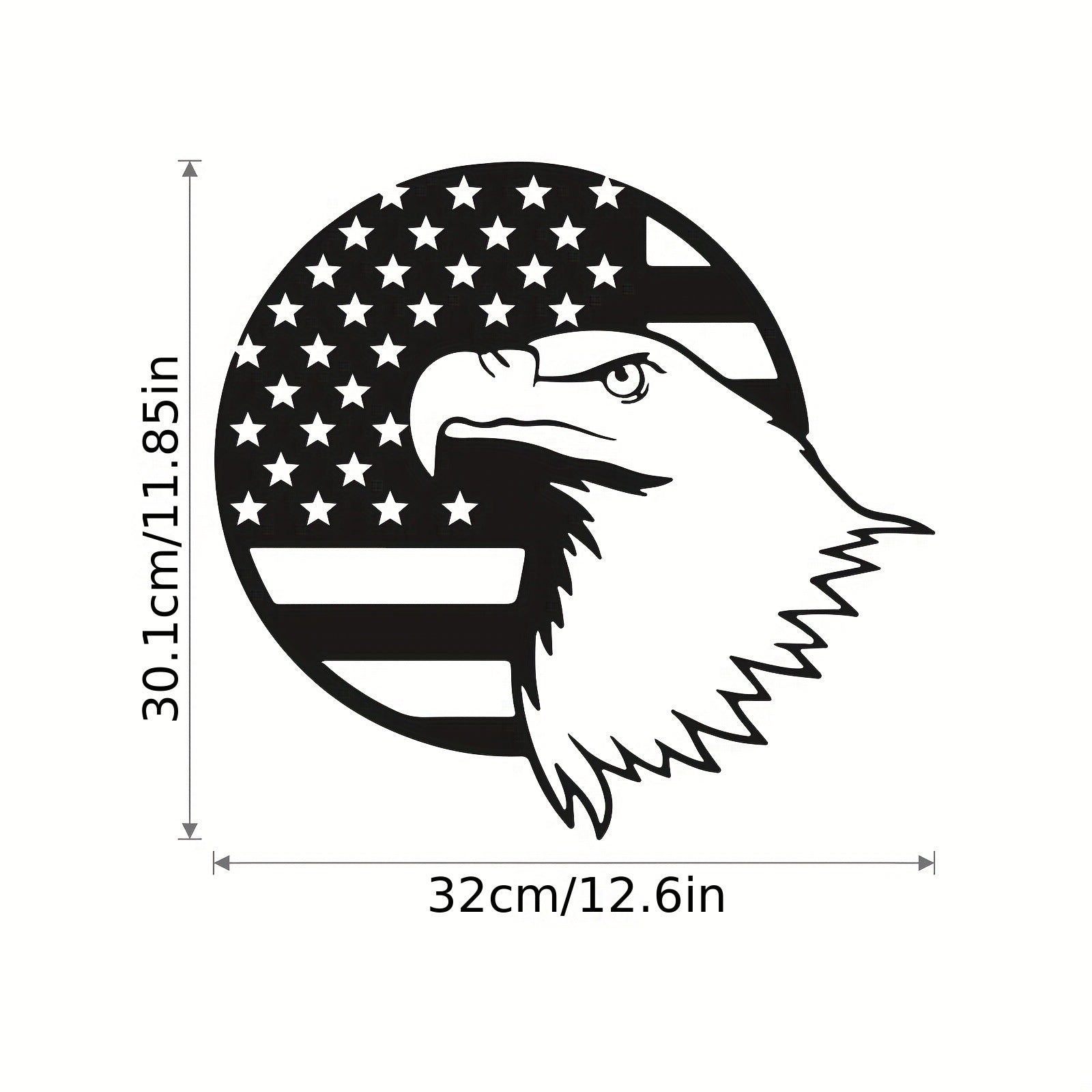 American Eagle and Flag Wall Decor