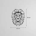 Décoration Murale Tête de Lion Géométrique