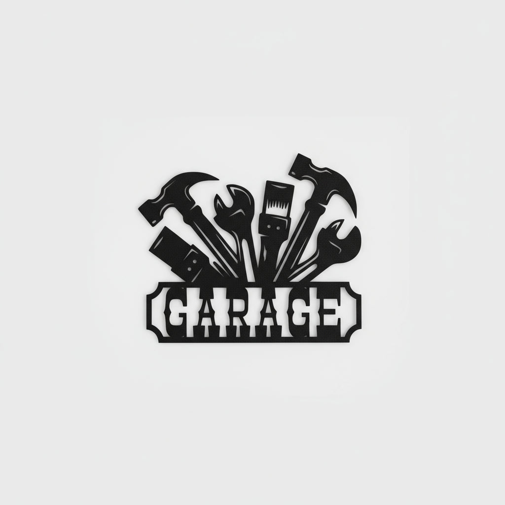Decorative Garage Sign - Tools and Mechanics