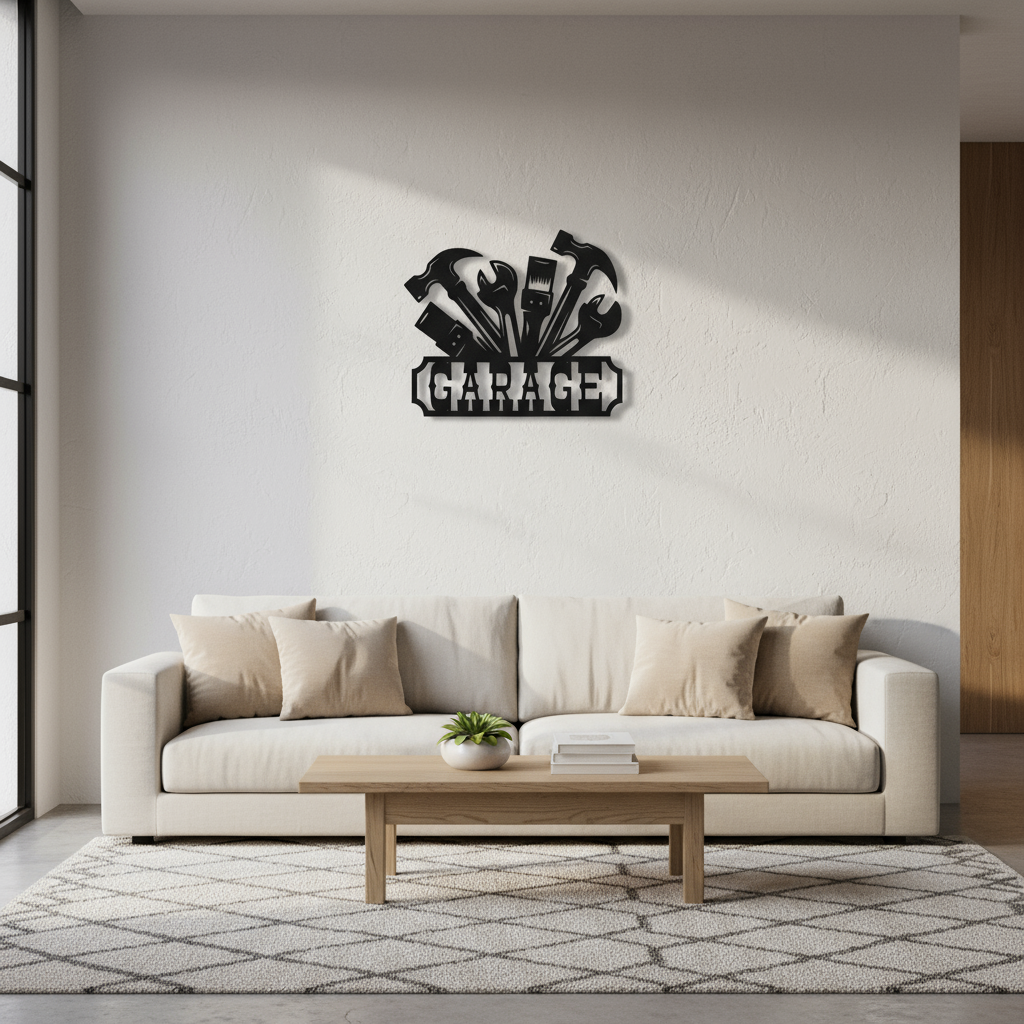 Decorative Garage Sign - Tools and Mechanics