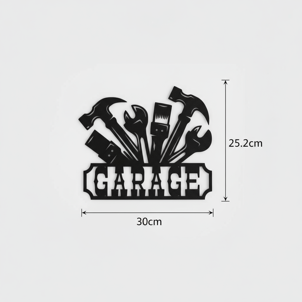 Decorative Garage Sign - Tools and Mechanics