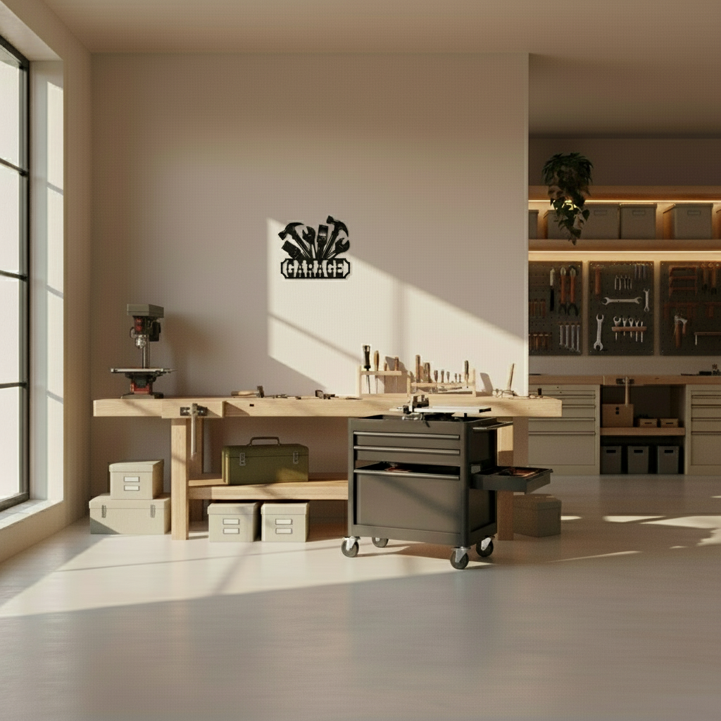 Decorative Garage Sign - Tools and Mechanics