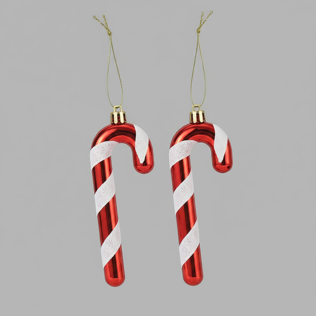 Christmas Decoration Classic Candy Cane Pendants Red and White