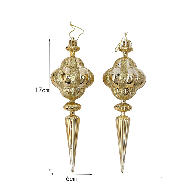 Luxurious Baroque Gold Hanging Pendant Set of 2 Pieces