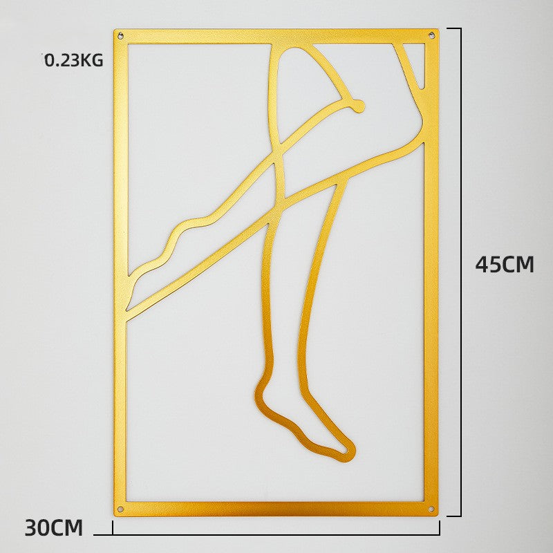 Wall Decoration: Legs in Motion, Minimalist and Sensual Line Art