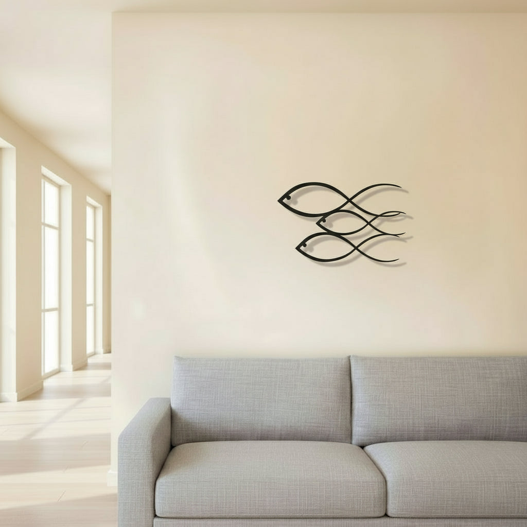 Wall Decoration Three Stylized Fish