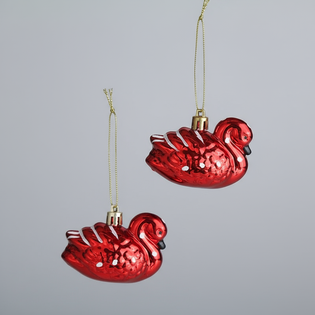 Hanging Decoration Majestic Swan Radiant Set of 2 Pieces