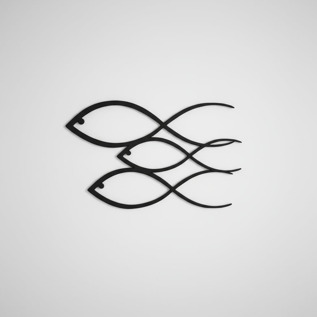 Wall Decoration Three Stylized Fish