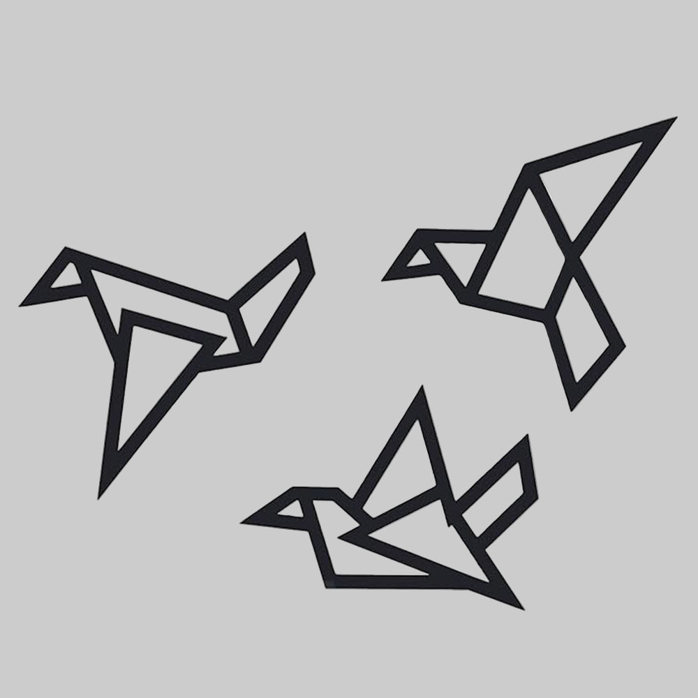 Origami Bird Trio Wall Decoration