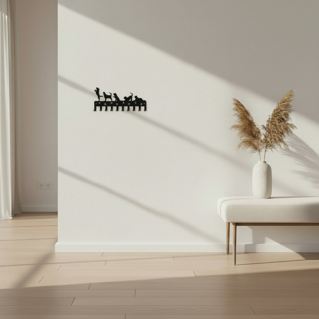 Dog and Paws Keyring The Ally