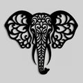 Décoration Murale Éléphant Filigrane Mandala