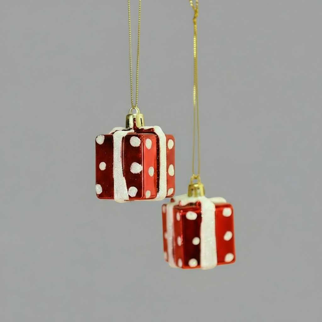 Hanging Decoration Gift Package Polka Dots Set of 2 Pieces