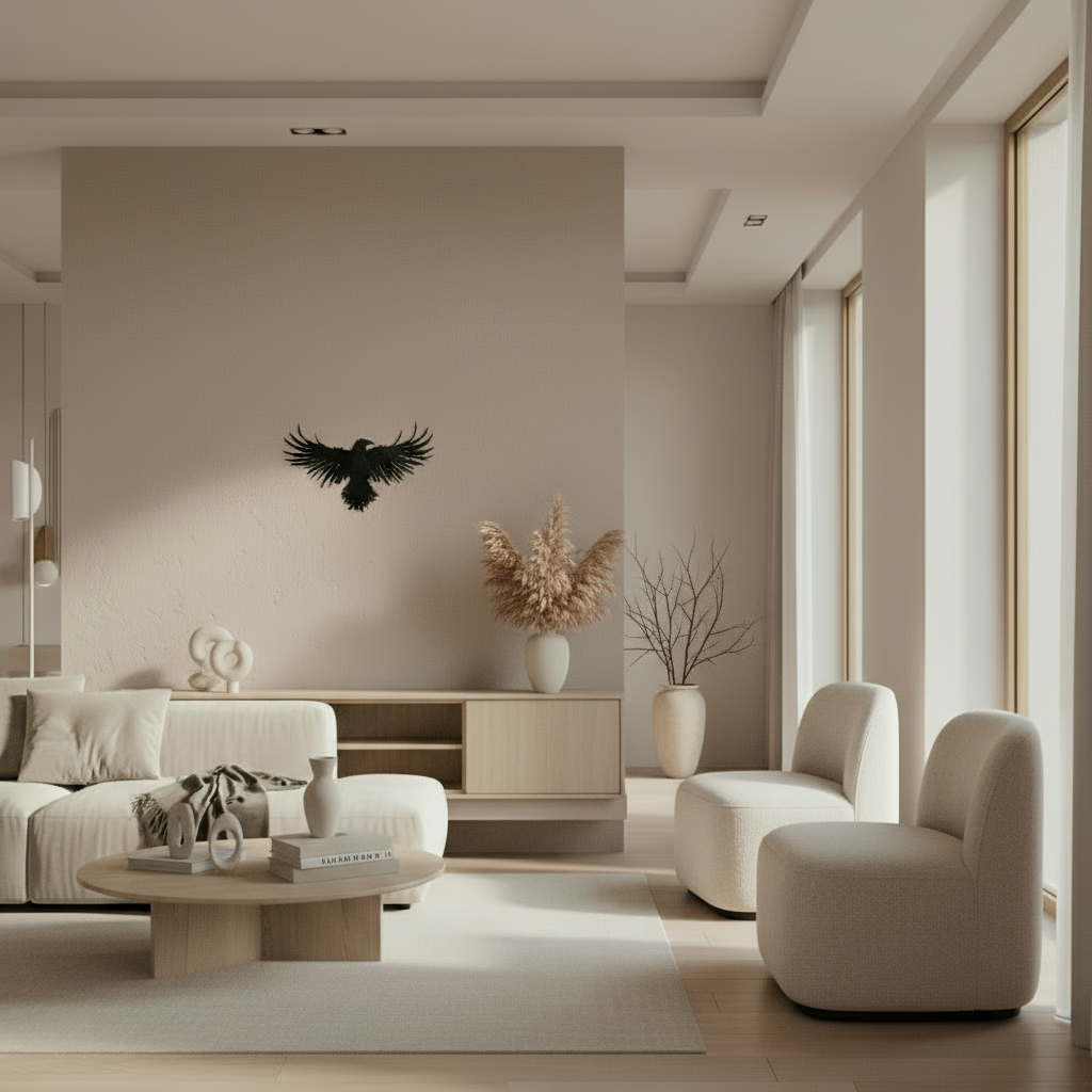 Raven/Eagle Wall Decoration with Spread Wings