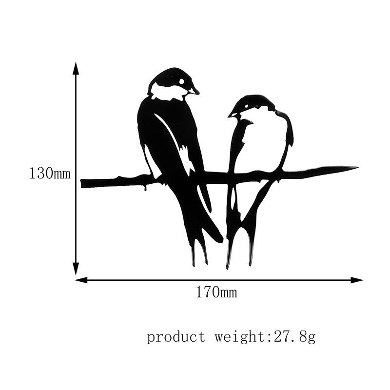 Wall Decoration: Couple of Birds on a Branch