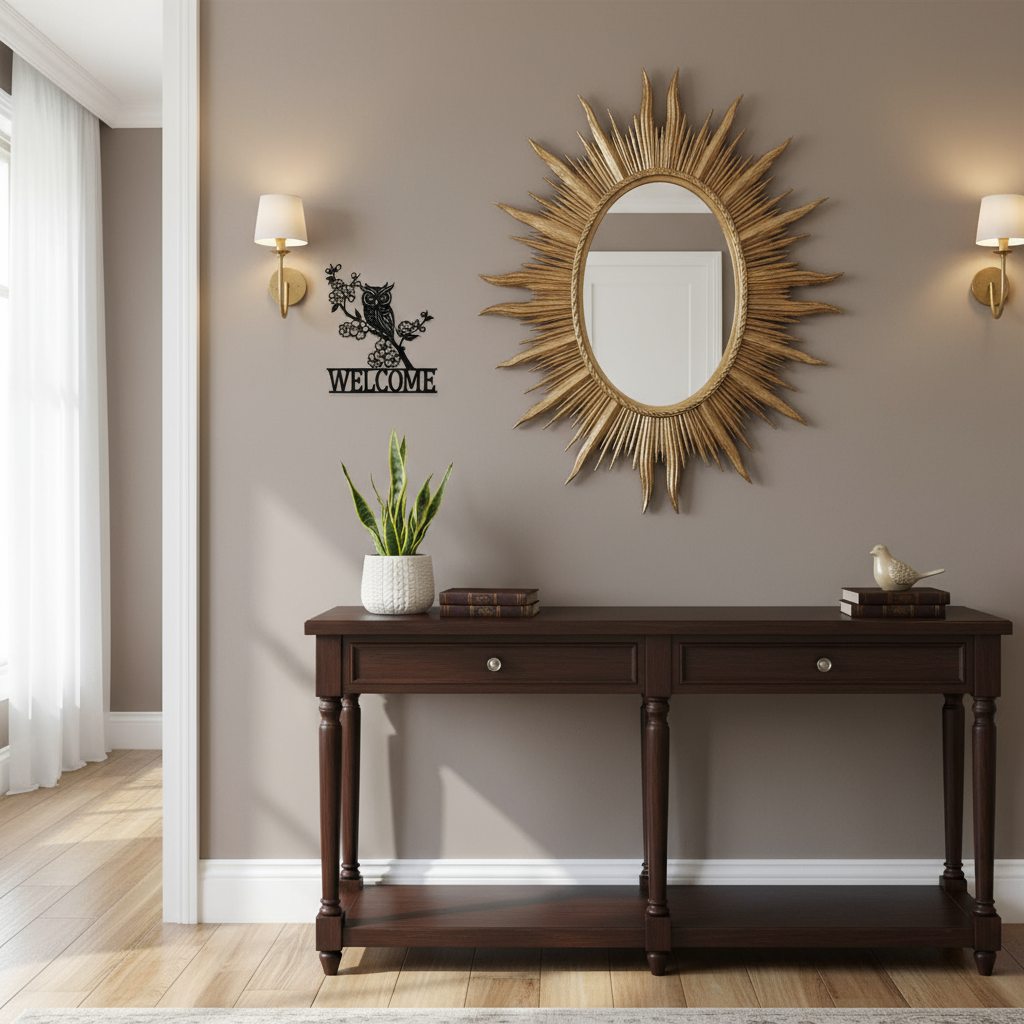 Welcome Owl Wall Decoration