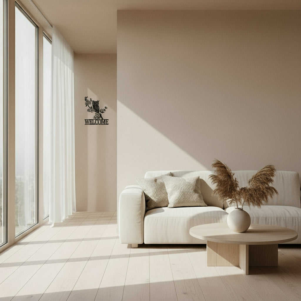 Welcome Owl Wall Decoration