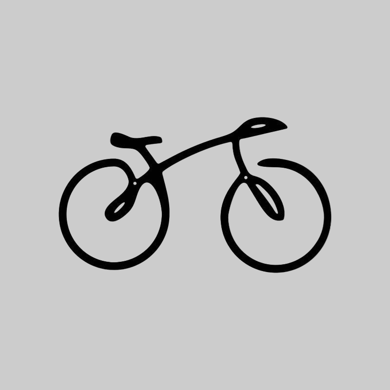 Minimalist Metal Silhouette Bicycle Escape Wall Art