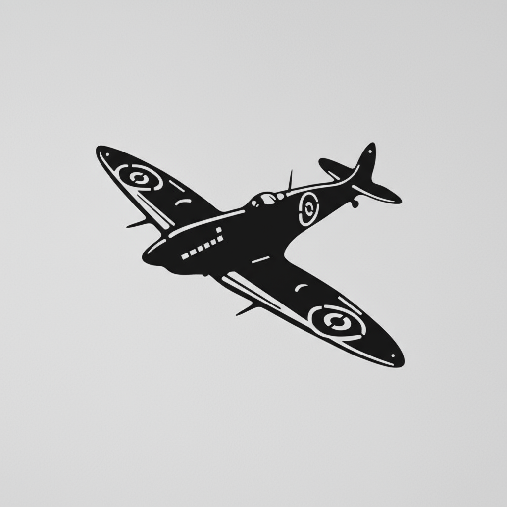 Spitfire Fighter Jet Wall Art - Aviation Tribute