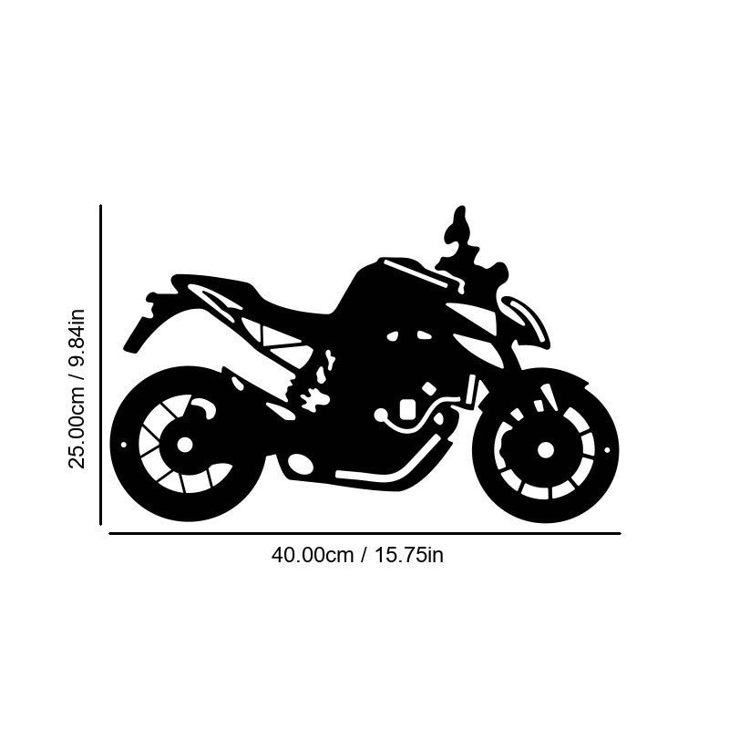 Naked Bike Silhouette Wall Art: Spirit of Speed ​​and Urban Design