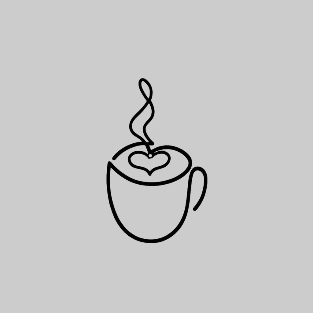 Coffee Love Minimalist Cup Wall Art Decor