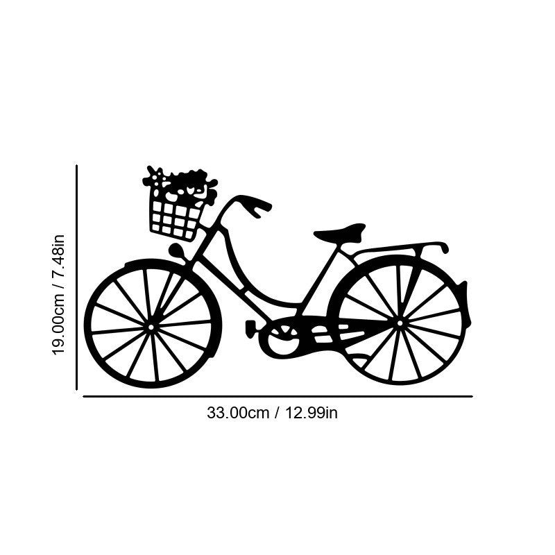 Vintage Metal Bicycle Wall Art Line Art Rustic Style