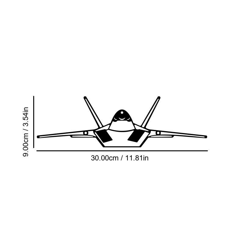 Modern Stealth Fighter Wall Art Aeronautical Metal