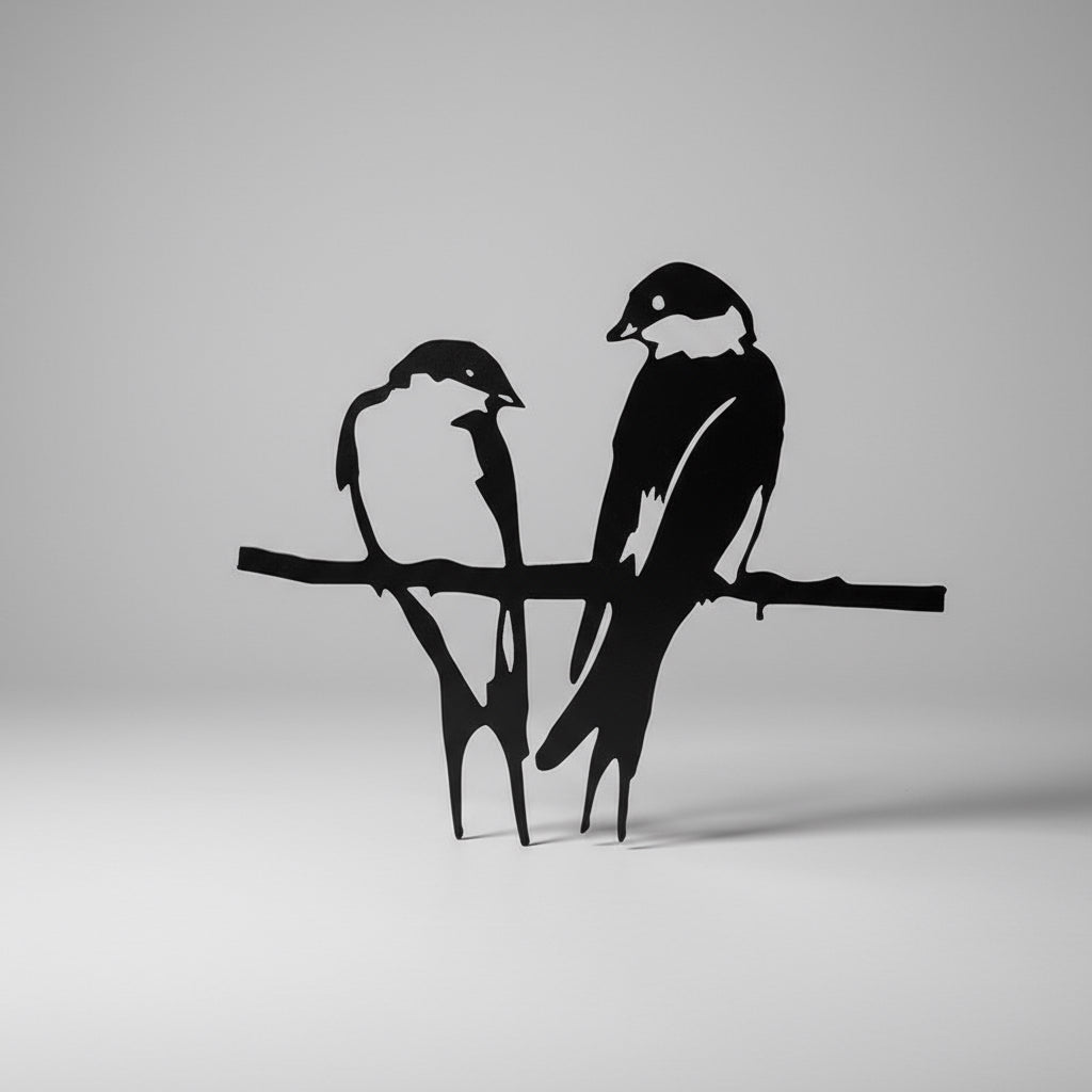 Wall Decoration: Couple of Birds on a Branch
