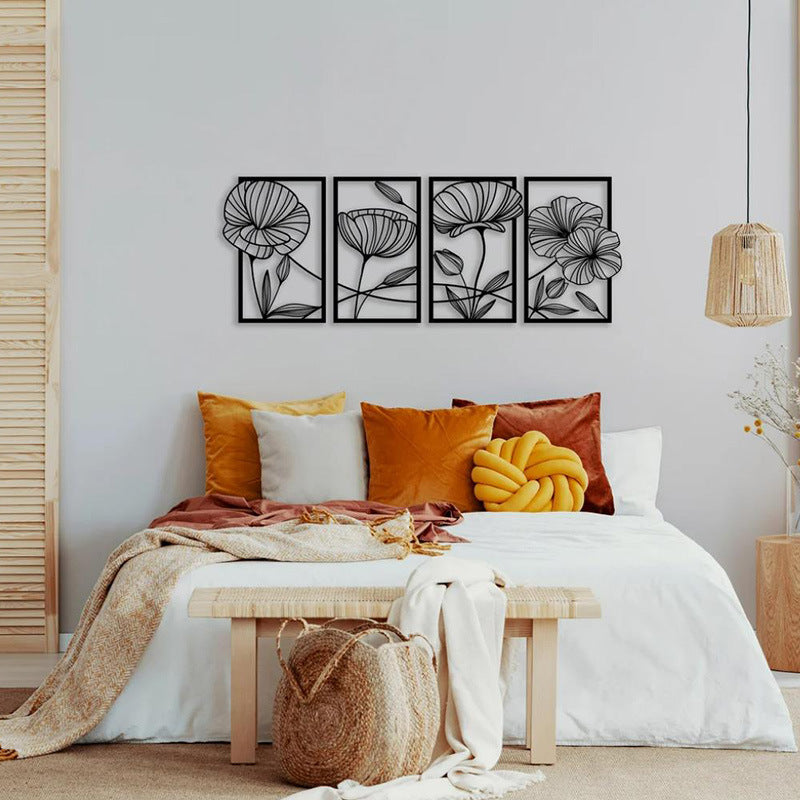 Panoramic Wall Decoration Continuous Floral Art