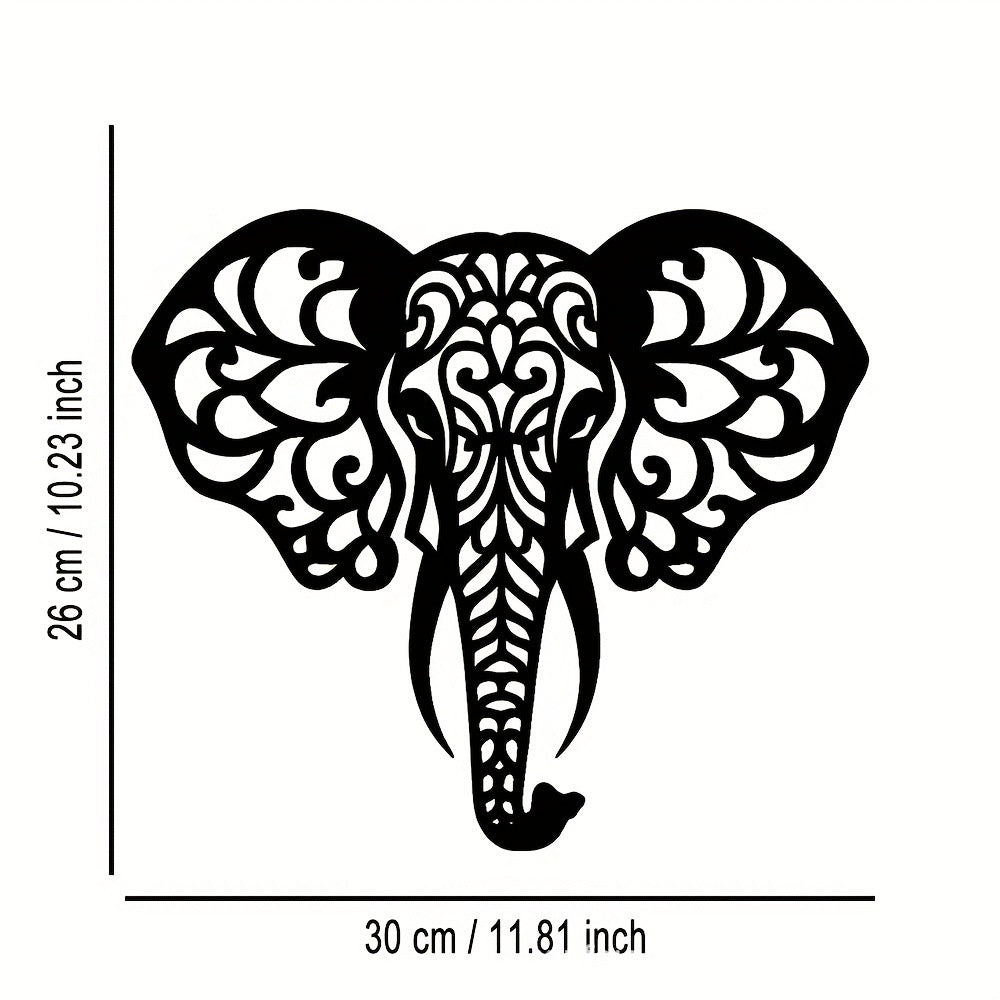 Filigree Mandala Elephant Wall Decor