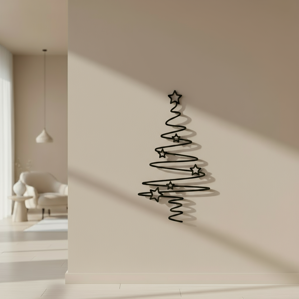 Wave Christmas Tree Wall Decoration