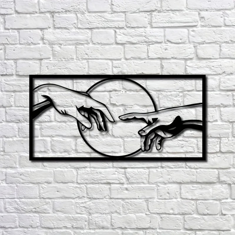 Wall Decoration Adam's Creation Classic Line Art Metal